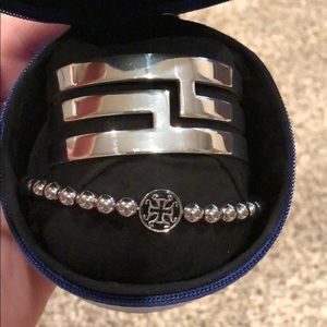 Bracelet & cuff from Rustic cuff- silver